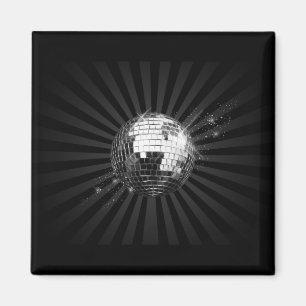 Íman Bola do disco do espelho no preto