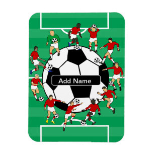 Íman Bola e jogadores personalizados de futebol