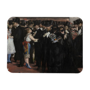 Íman Bola mascarada na ópera, 1873 de Manet  