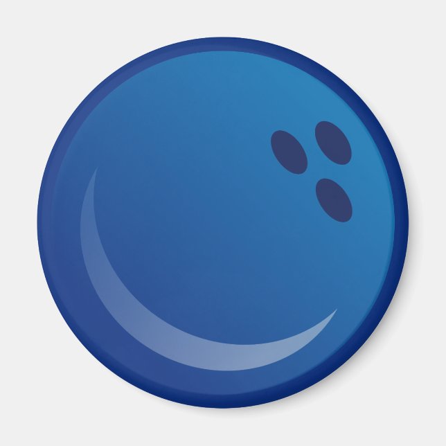 Íman Bolas de boliche azuis (Frente)