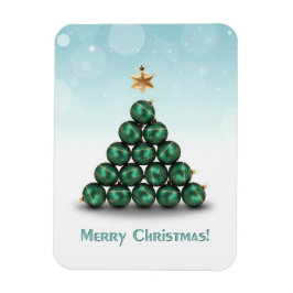 Íman Bolas de Natal em Forma de Árvore