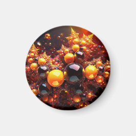 Íman Bolas De ouro E Estrelas Fractais