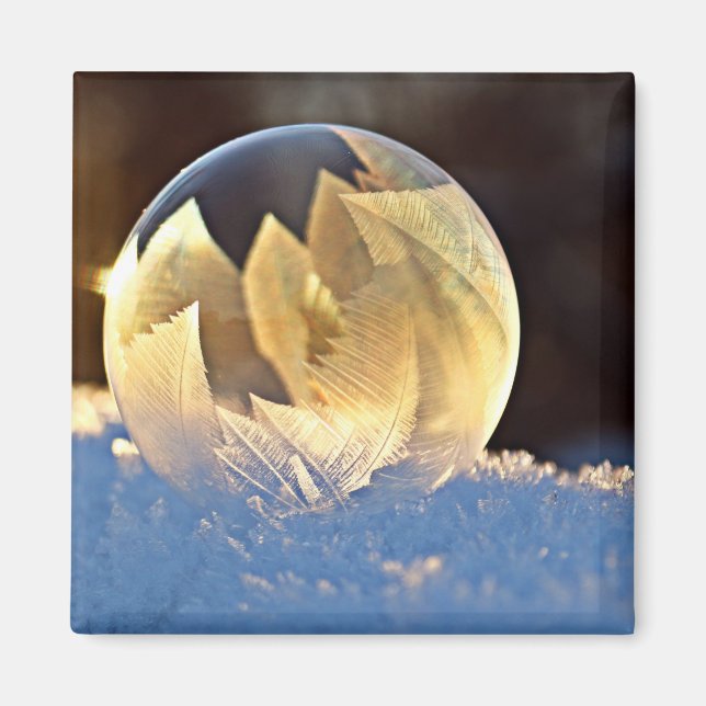 Íman Bolha de sabão na neve (Frente)