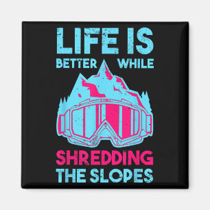 Íman Bolhas de Esqui Retroativas - Fita de Esqui 80s 90