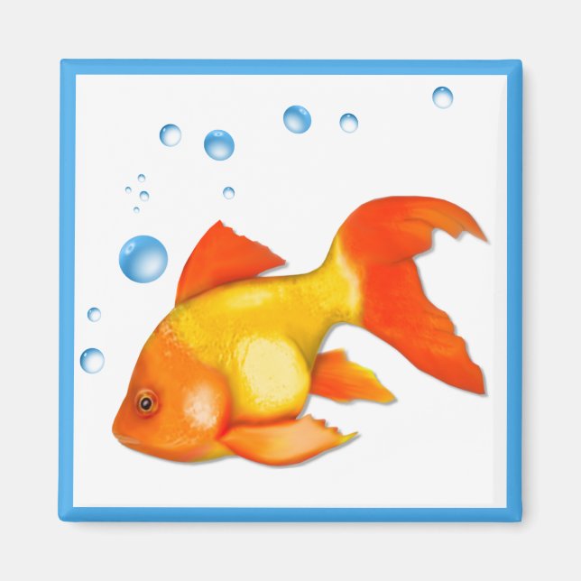 Íman Bolhas de peixe Goldfish (Frente)