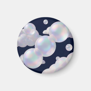 Íman Bolhas de Sabão Iridescentes Flutuantes Azul Escur