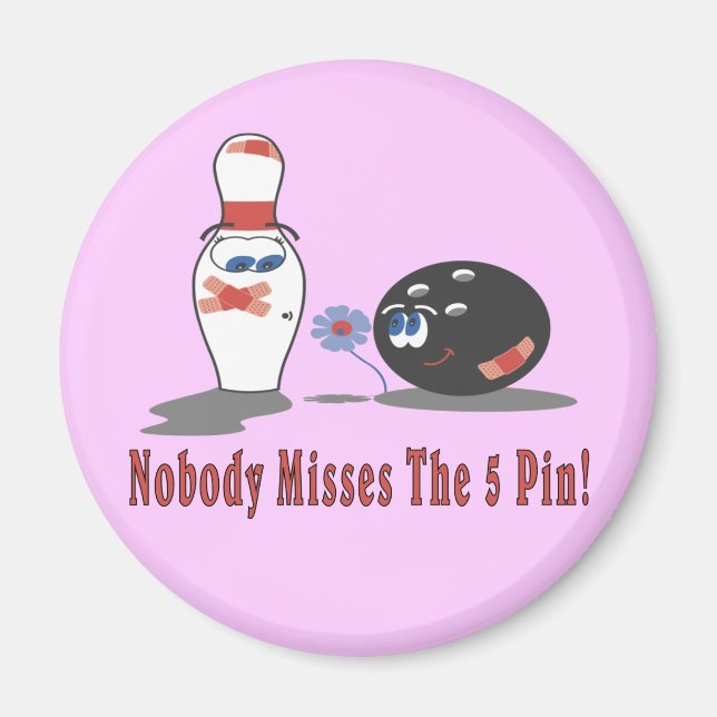 Íman Boliche 5 pinos (Frente)