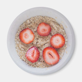 Íman Boliche de aveia e de morangos