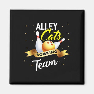 Íman Boliche De Gato beco Camisa Engraçada Boliche De B