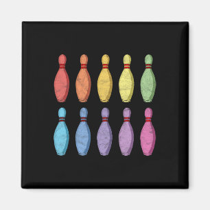 Íman Boliche de pintura no anos 80 Arco-Íris Pop Retro 