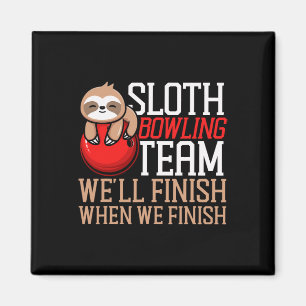 Íman Boliche engraçada, equipe de Boliches de Sloth Slo