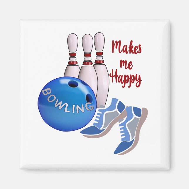 Íman Boliche me faz feliz Button (Frente)