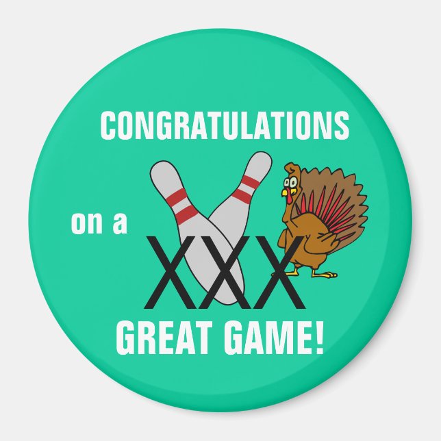 Íman Boliche Parabéns Magnet (Frente)