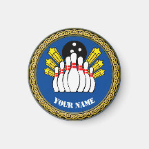 Boliche Personalizada - Adicionar Nome - Azul