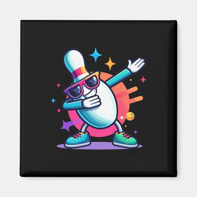 Íman Boliche Pin Dabbing Sungles Bowler Player Kids Boy (Frente)