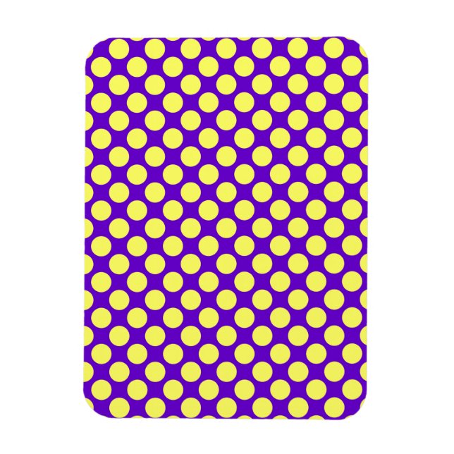 Íman Bolinhas amarelas com STaylor de fundo roxo (Vertical)