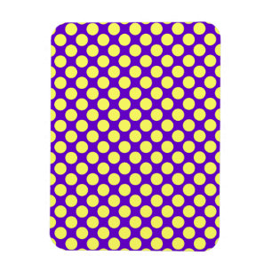 Íman Bolinhas amarelas com stouro roxo