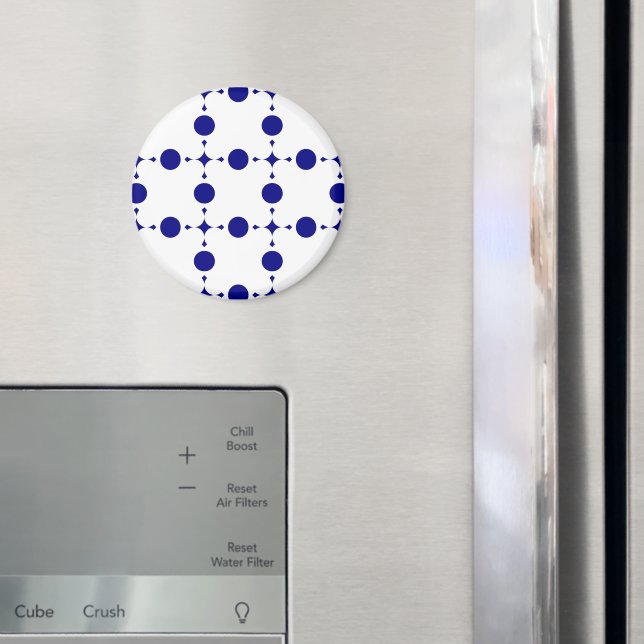 Íman Bolinhas Azuis marinho, Padrão de Bolinhas, Pontos (In Situ (Fridge))