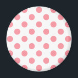 Íman Bolinhas brancas e de coral<br><div class="desc">Bolinhas brancas e de coral</div>