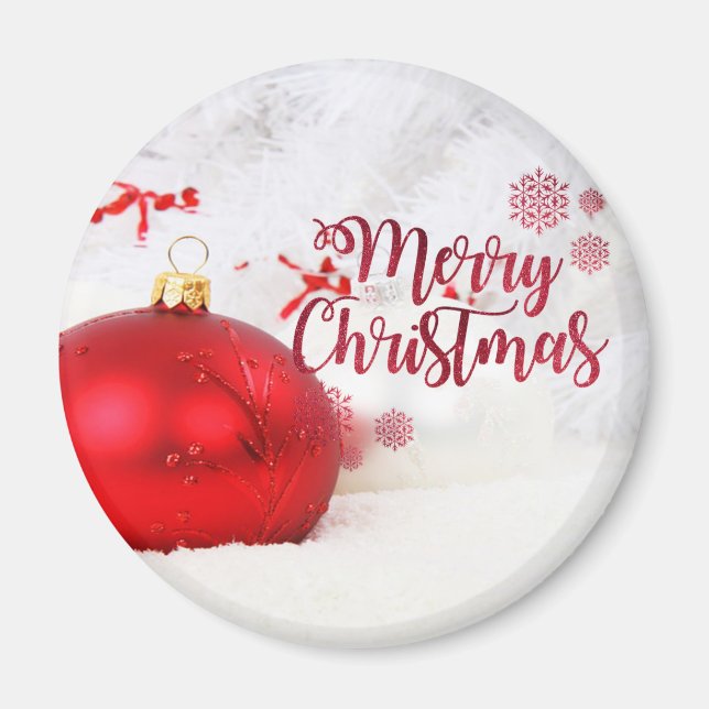 Íman Bolinhas de Natal, Feliz Natal (Frente)