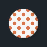 Íman Bolinhas laranja queimadas<br><div class="desc">Bolinhas laranja queimadas sobre fundo branco.</div>