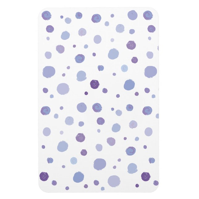 Íman bolinhas pintadas à mão (Vertical)