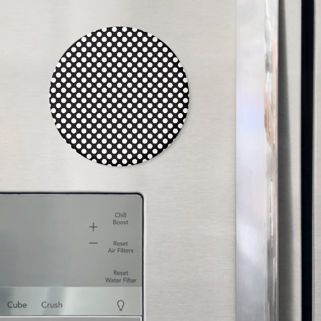 Íman Bolinhas Pretas e Brancas, Padrão de Bolinhas (In Situ (Fridge))