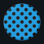 Íman Bolinhas pretas em azul-céu<br><div class="desc">Bolinhas pretas em azul-céu</div>