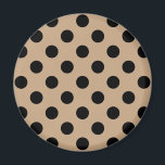 Íman Bolinhas pretas em bege<br><div class="desc">Bolinhas pretas em bege</div>