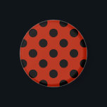 Íman Bolinhas pretas em vermelho<br><div class="desc">Bolinhas pretas em vermelho</div>