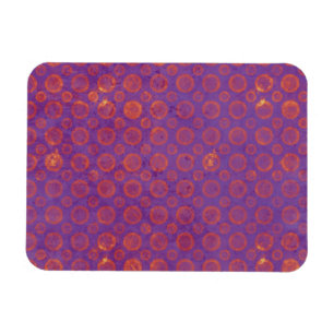 Íman Bolinhas rosa em roxo