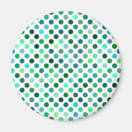 Íman Bolinhas verde e azul