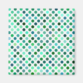 Íman Bolinhas verde e azul