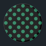 Íman Bolinhas verdes e pretas<br><div class="desc">Bolinhas verdes e pretas</div>
