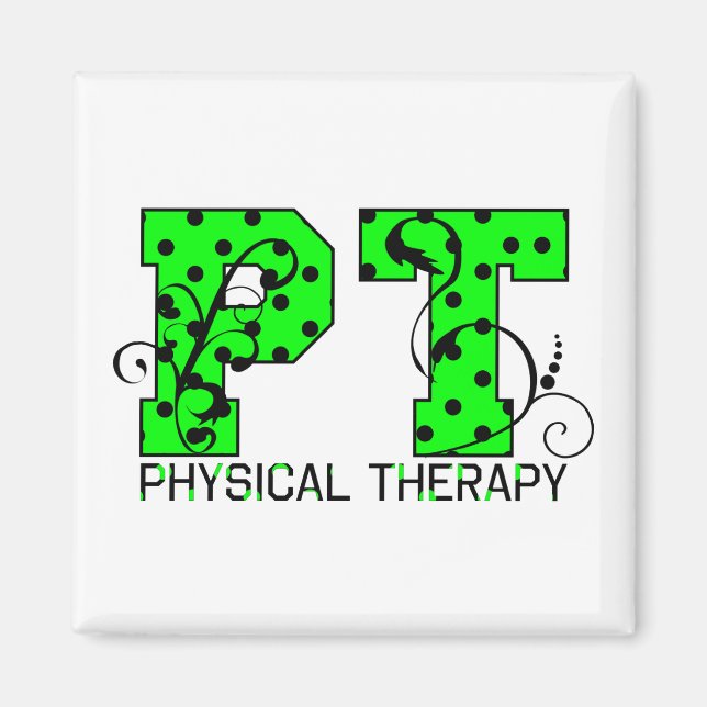 Íman bolinhas verdes e pretas (Frente)