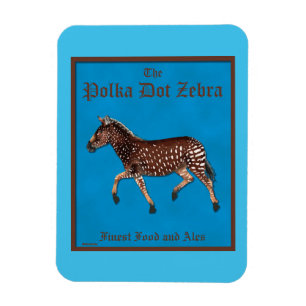 Íman Bolinhas Zebra - Pub Inglês