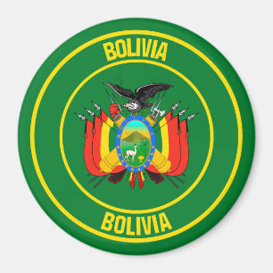 Íman Bolívia Round Emblem