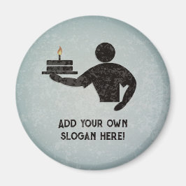 Íman Bolo cozido - adicionar texto próprio ao efeito de