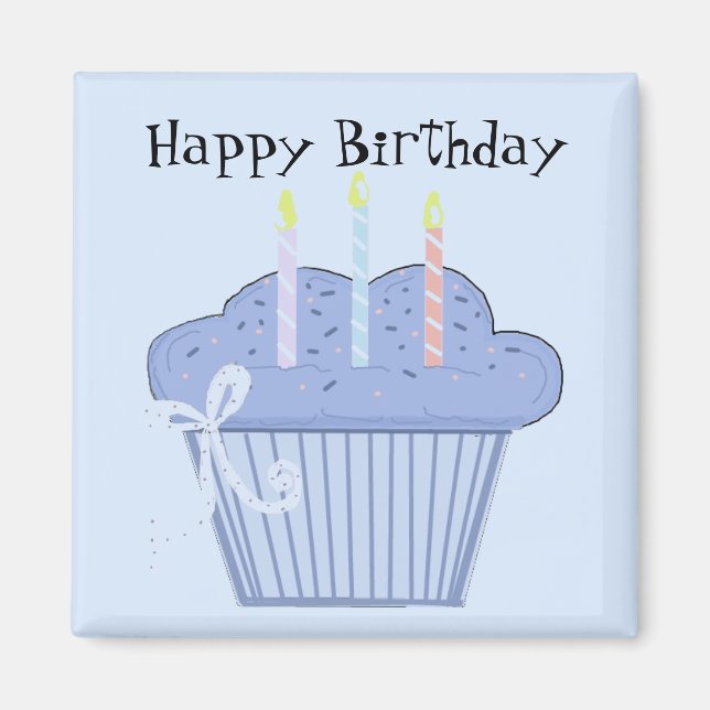 Íman Bolo de Aniversário (Frente)