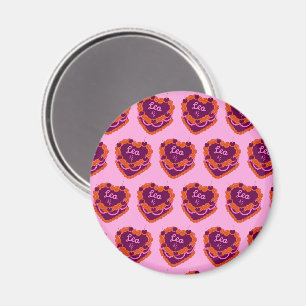 Íman Bolo de Aniversário Coração Coquete de Leão