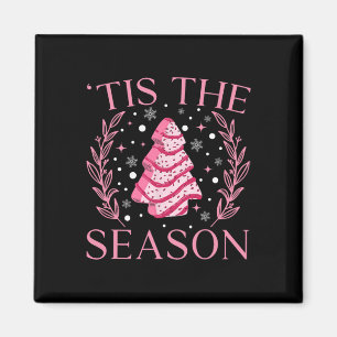 Íman Bolo De Árvore De Natal Rosa Vintage Xmas Tis Os M