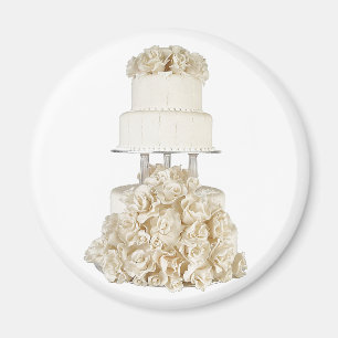 Íman Bolo de Casamento Base de rosa