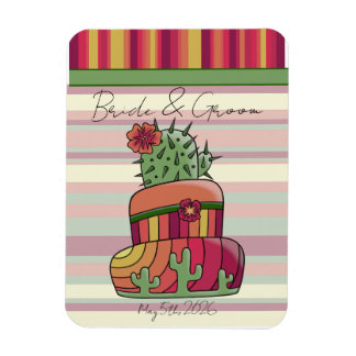 Íman Bolo de Casamento de Cacto