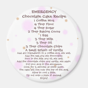 Íman Bolo de chocolate em uma receita 2 da caneca