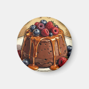 Íman Bolo de Frutas Vermelhas com Caramelo de Chocolate