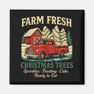 Íman Bolo de Natal Debbie Fresco da Fazenda Caminhão Ve