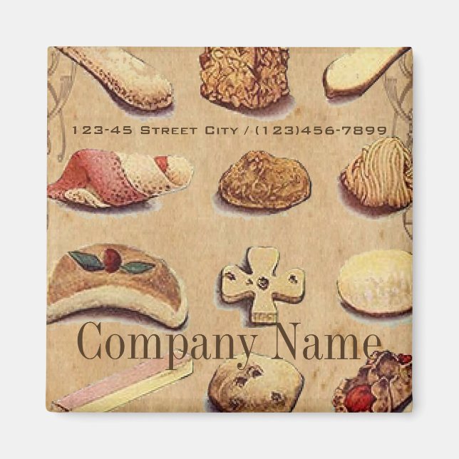 Íman bolo de sobremesa francês pastelaria bolachas de p (Frente)