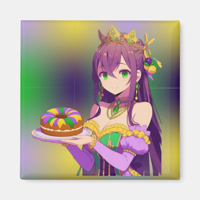 Íman Bolo Rei Anime Mardi Gras (Frente)