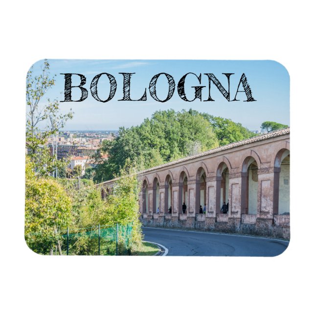 Íman Bolonha Portico di San Luca imã de geladeira (Horizontal)