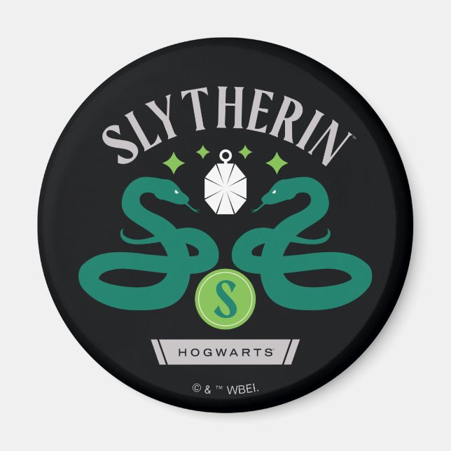 Íman Bolsa Gráfica com Dupla Cobra da Casa SLYTHERIN™ (Frente)